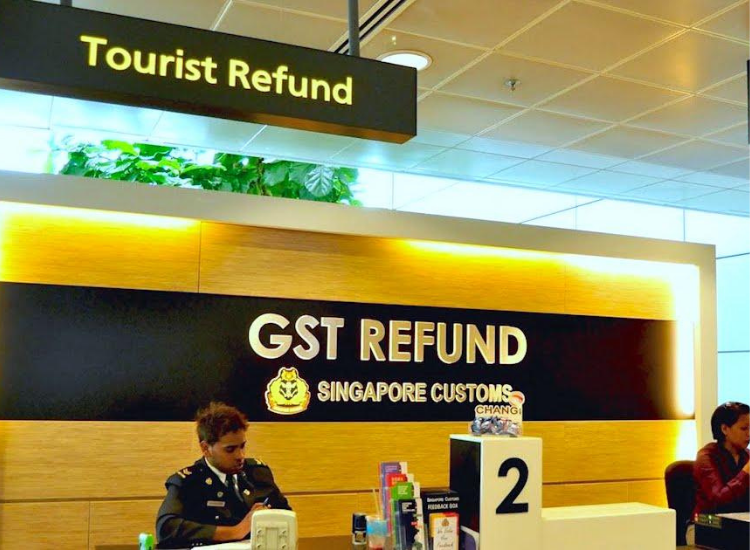 Kiosk hoàn thuế Changi Kiosk eTRS hoàn thuế GST tại sân bay Changi Singapore